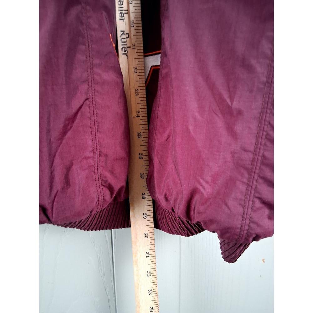 Vintage Nike Virginia Tech Puffer Jacket Mens L Maroon Team Issue Collage Y2K - Picture 7 of 11